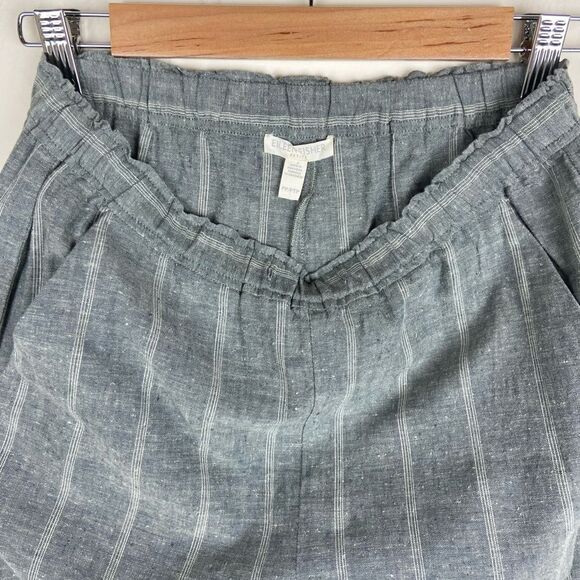 Eileen Fisher Organic Hemp Wide-Leg Cropped Minimalist Pant - Gray - Picture 8 of 8